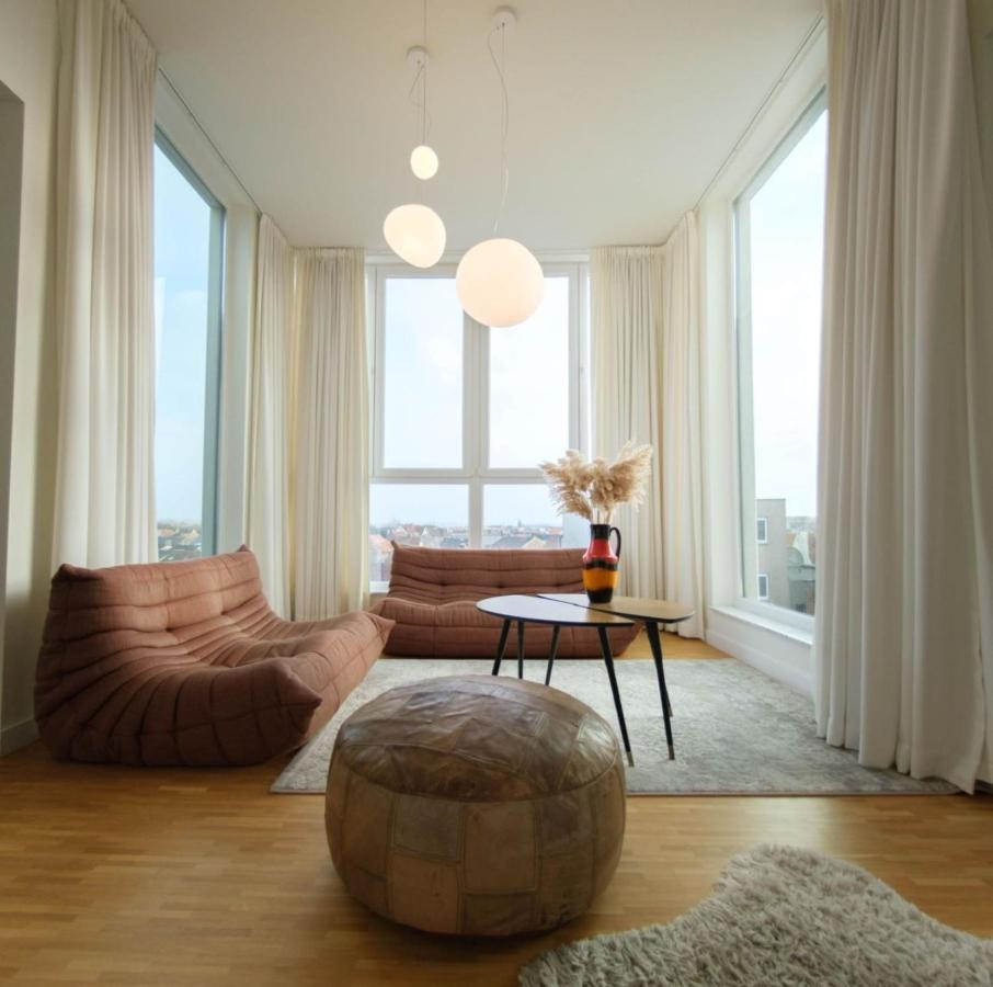 Appartement Stijlvolle En Lichtrijke Design Penthouse Met Prachtig Uitzicht Te Wenduine à Le Coq Extérieur photo